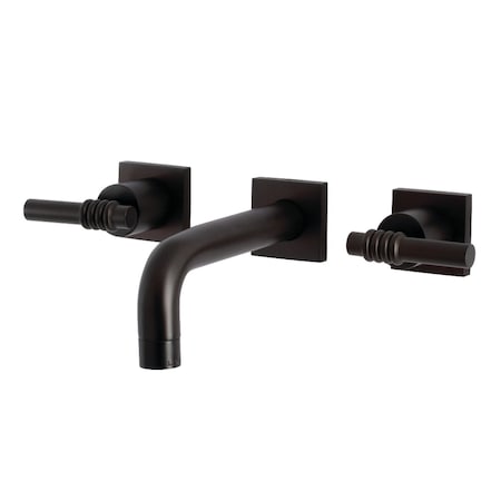 Kingston Brass KS6125ML Two-Handle Wall Mount Bathroom Faucet, Oil Rubbed Bronze KS6125ML